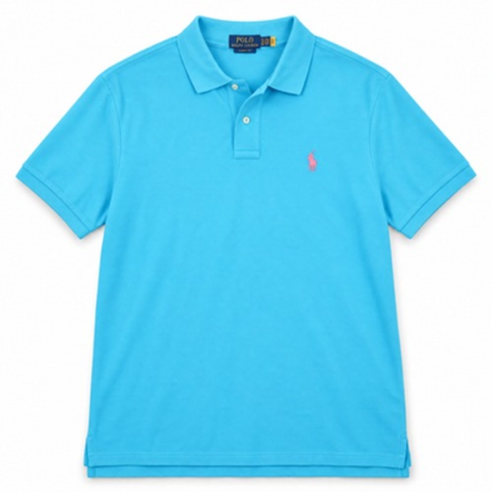 Polo Ralph Lauren Polo Shirt Mens XL Blue Classic Fit Pink Pony NWOT